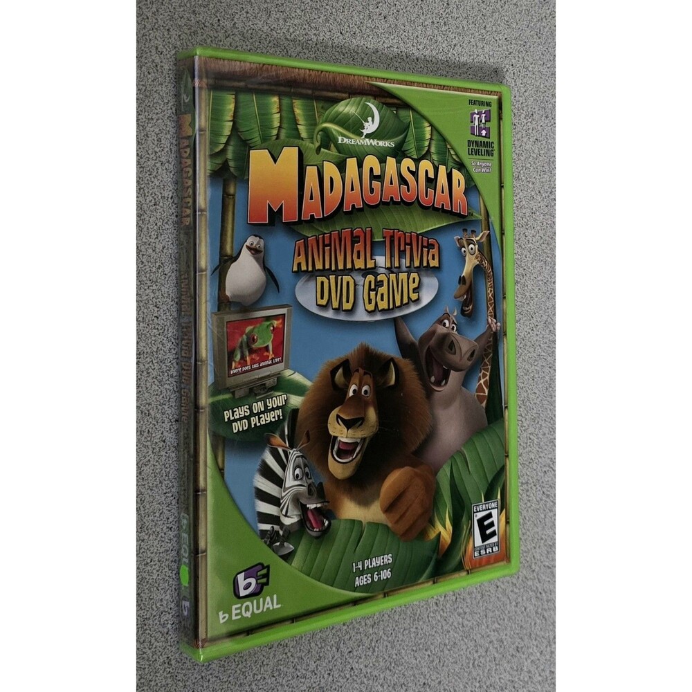 Madagascar 2006 SEALED DVD Game Animal Trivia b-Equal DreamWorks Family Fun